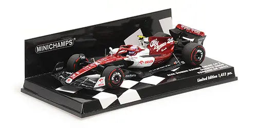 Minichamps 1/43 Alfa Romeo F1 Team Orlen C42 Guanyu Zhou Bahrain GP 2022 image 1