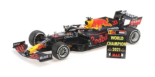 Minichamps 1/18 Red Bull Racing Honda RB16B M .Verstappen W/Abu Dhabi GP 2021 - Racing Model Shop