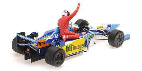 Minichamps 1/18 Benetton Renault B195 Michael Schumacher –Canadian GP 1995 (W/Figurine Alesi) L.E. 702 Pcs. - Racing Model Shop