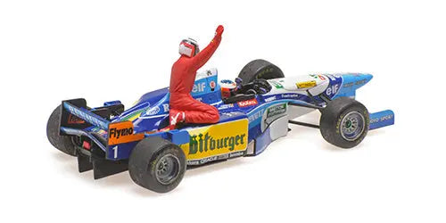 Minichamps 1/43 Benetton Renault B195 M Schumacher Canadian GP 1995 (W/Figurine Alesi) L.E. 999 Pcs Minichamps