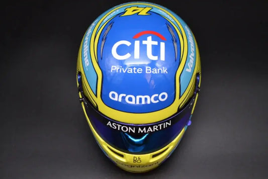Fernando Alonso Aston Martin Cognizant F1 Team Bell mini helmet 2024 season image 1