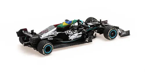 Minichamps 1/43 Mercedes F1Team W12 E Performance Hamilton 1st Brazil win 2021 image 1
