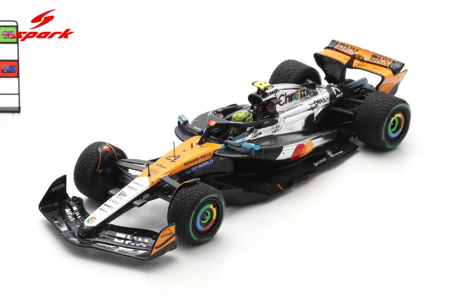 Sparkmodel 1/43 McLaren MCL39 No.4 McLaren Formula 1 Team Winner British GP 2025 Lando Norris