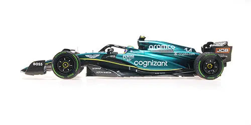 Minichamps 1/18 Aston Martin Aramco Cognizant F1 Team AMR23 – Fernando Alonso – 2nd Monaco GP 2023 - Racing Model Shop