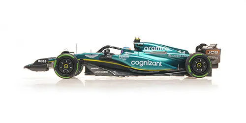 Minichamps 1/43 Aston Martin Aramco Cognizant F1 Team AMR23 Fernando Alonso 2nd Monaco GP 2023 L.E 402 pcs - Racing Model Shop