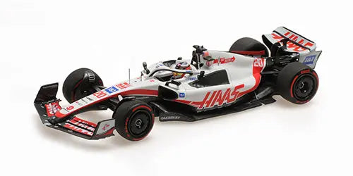 Minichamps 1/43 Haas F1 Team VF-22 – Kevin Magnussen – Pole Position Brazilian GP 2022 - Racing Model Shop