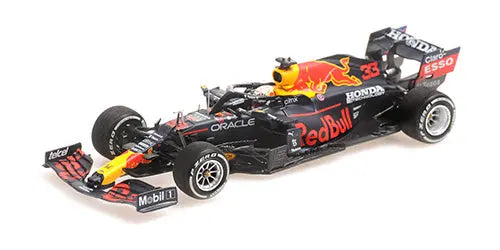 Minichamps 1/43 Red Bull Racing Honda RB16b Verstappen 2021 W/Pitboard image 1