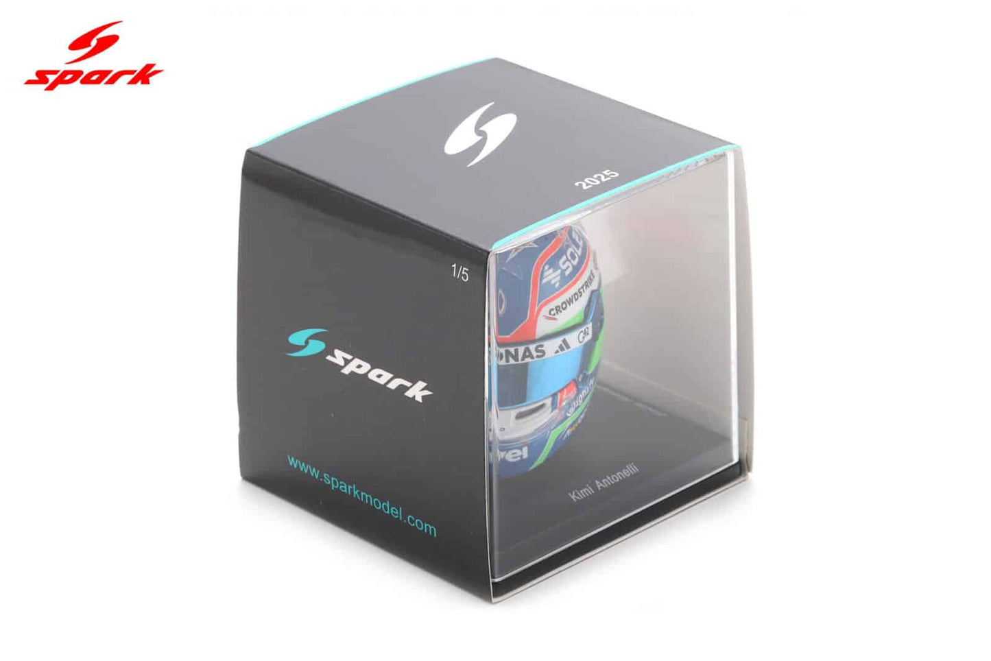 2025 Kimi Antonelli - Mercedes-AMG Petronas F1 Team Italian GP F1 Replica Helmet 1:5 Scale by Spark #5HF212