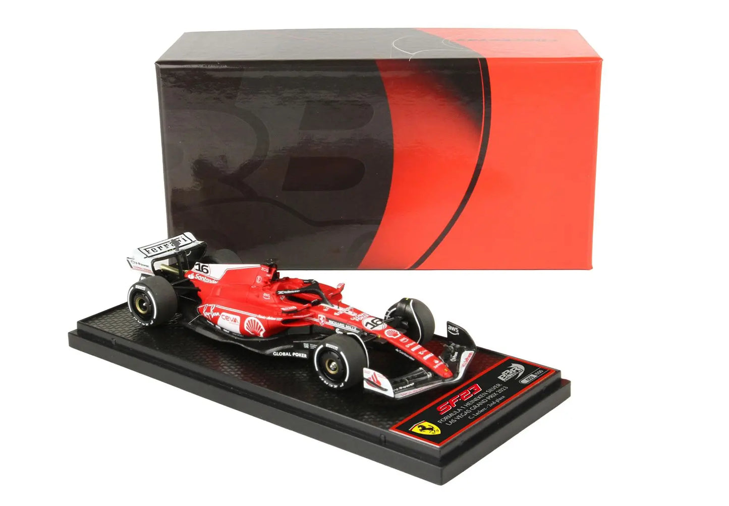 1/43 BBR Models Ferrari F1 SF-23 C Leclerc #16 2nd LasVegas USA GP image 6