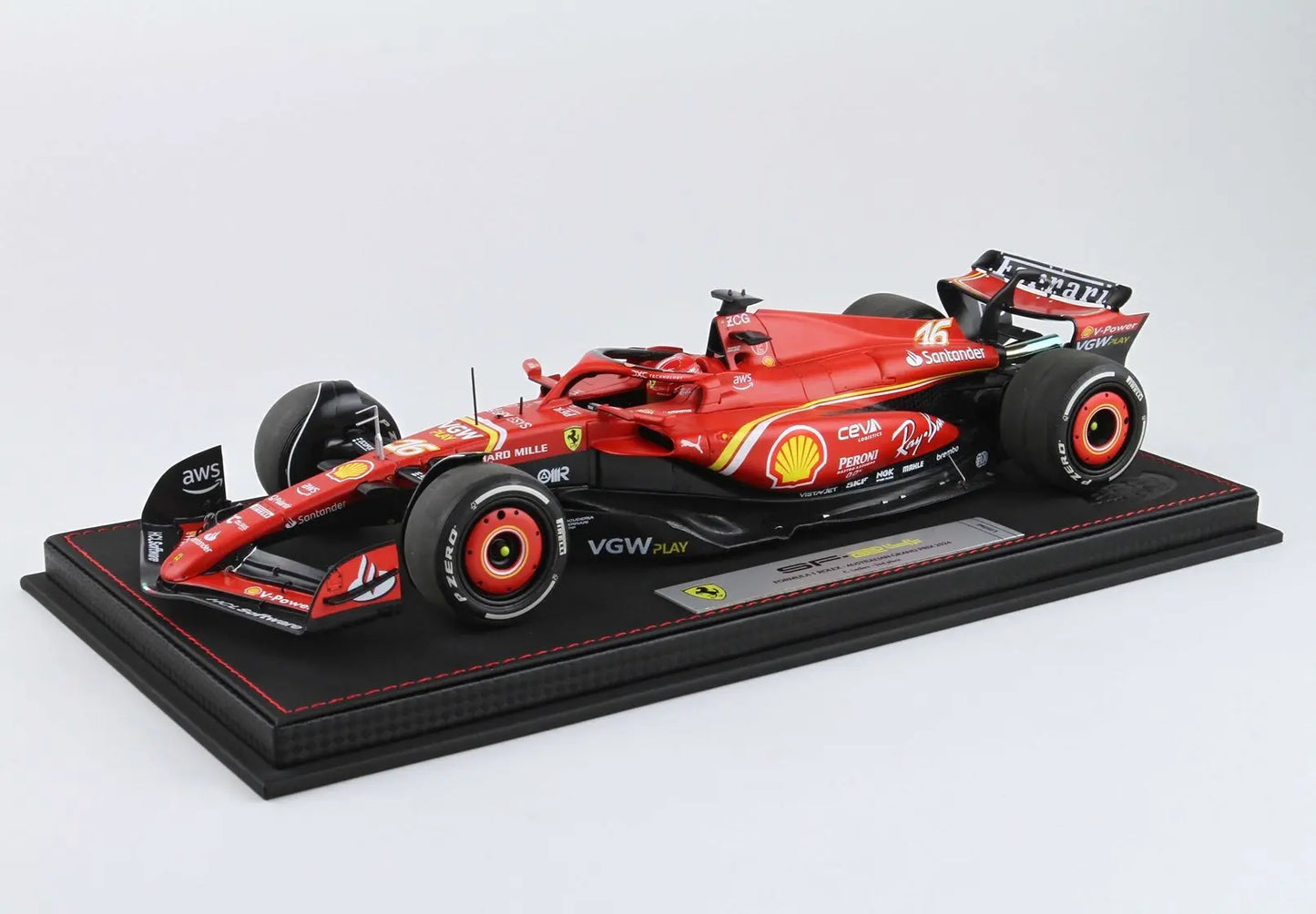 BBR 1/18 Ferrari SF24 Australian GP 2024 - Luxury packaging C. Leclerc 2nd position # BBR241816DIE PREORDER - Racing Model Shop
