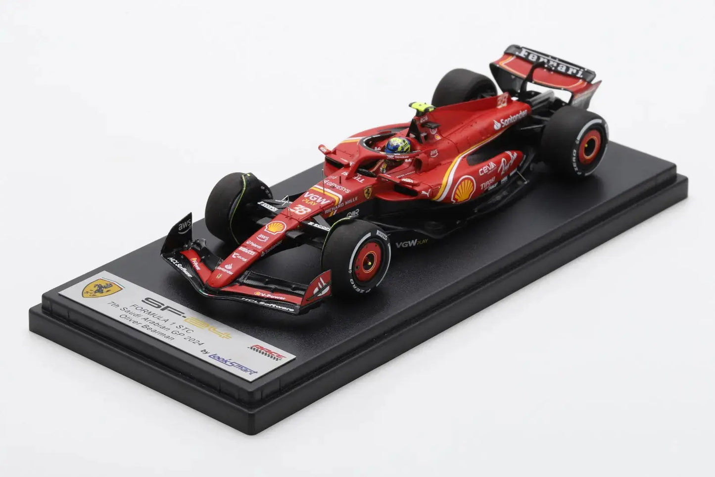 Looksmart 1/43 Scuderia Ferrari SF-24 Carlos Sainz 3rd place Bahrain GP - Racing Model Shop