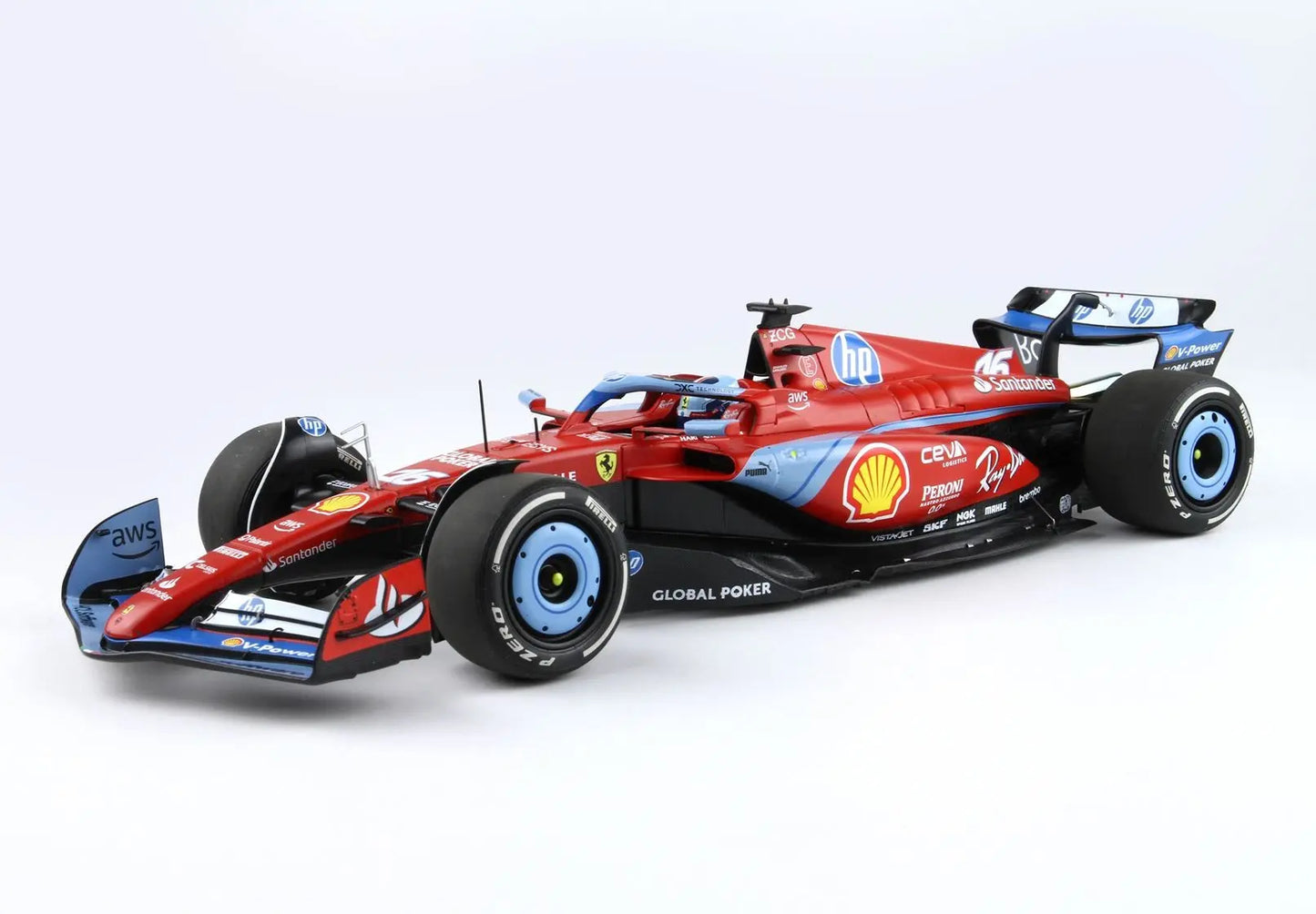 BBR 1/18Ferrari F1 SF-24 #16 Charles Leclerc USA Miami GP 2024 Polifoam Packaging - Racing Model Shop