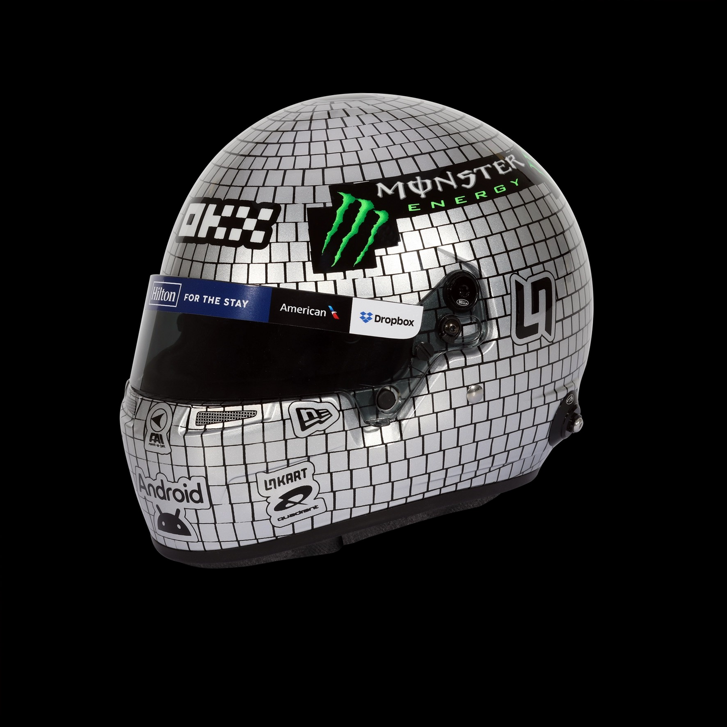 Bell Mini Helmet 1:2 Scale Lando Norris 2025 F1 Miami Grand Prix