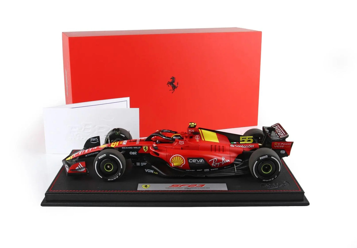 BBR 1/18 Ferrari SF-23 GP ITALY Monza 2023 Carlos Sainz BBR231855BDIE - Racing Model Shop