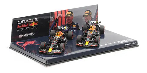Minichamps 1/43 Red Bull Racing RB18 – 1-2 Finish Verstappen/Perez – Emilia Romagna GP 2022 - Racing Model Shop