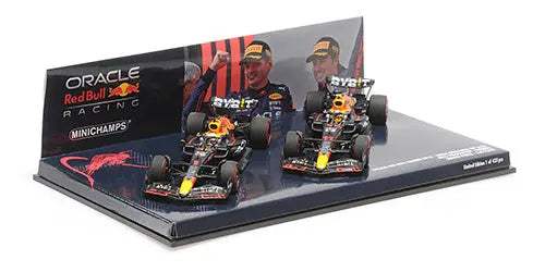 Minichamps 1/43 Red Bull Racing RB18 – 1-2 Finish Verstappen/Perez – Emilia Romagna GP 2022 - Racing Model Shop