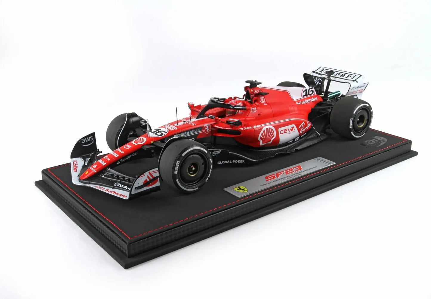 BBR 1/18 Ferrari SF-23 Las Vegas GP 2023 C.Leclerc - Racing Model Shop