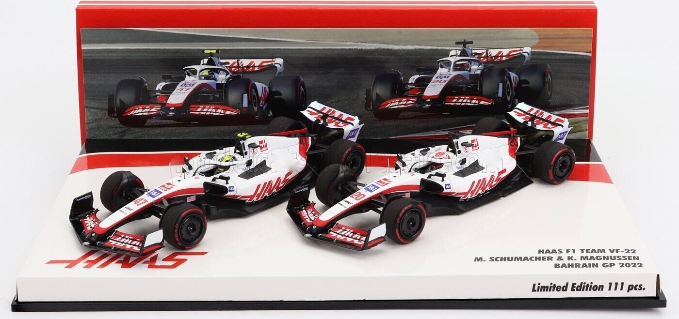 Minichamps 1/43 Haas F1 Set 2x VF22  Magnussen/Schumacher image 1