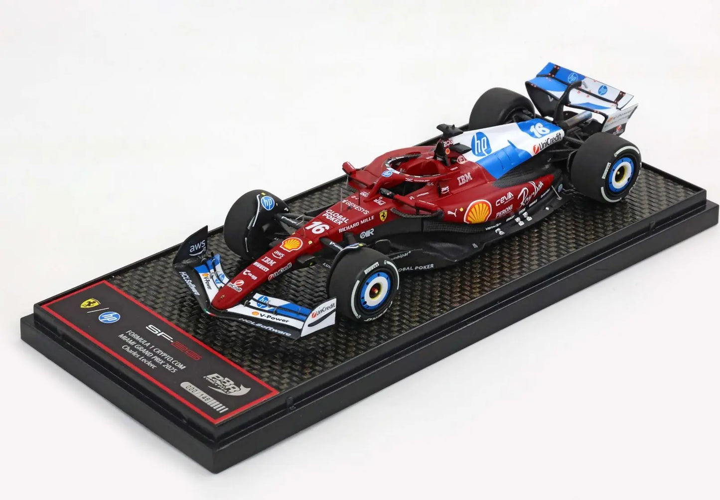 BBR Models 1/43 Ferrari SF25 F1 Miami GP Special Livery Charles Leclerc L.E 146 pieces BBR Models