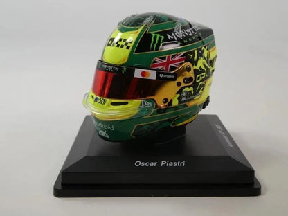 2025 Oscar Piastri McLaren F1 Team Australian GP F1 Replica Helmet 1:5 Scale by Spark #5HF207 - Racing Model Shop