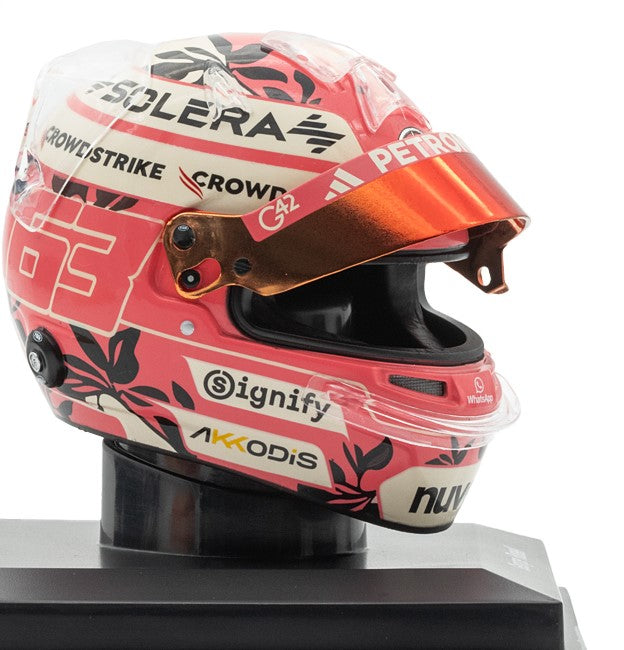 Sparkmodels 1/5 Mini Helmet Mercedes-AMG PETRONAS F1 Team George Russell Miami GP 2025