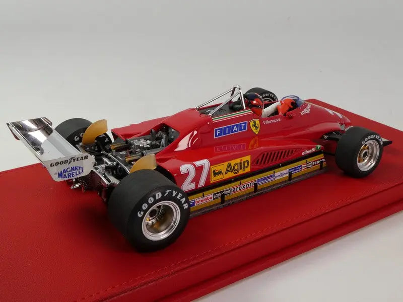 GP Replicas 1/18 Ferrari F1 126C2 #27 Belgium Zolder GP Belgium - Last Qualification - (With Pilot Figure) 1982 Gilles Villeneuve GP Replicas