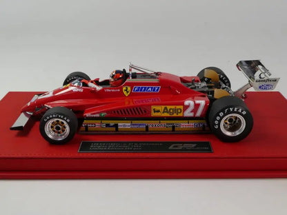 GP Replicas 1/18 Ferrari F1 126C2 #27 Belgium Zolder GP Belgium - Last Qualification - (With Pilot Figure) 1982 Gilles Villeneuve GP Replicas