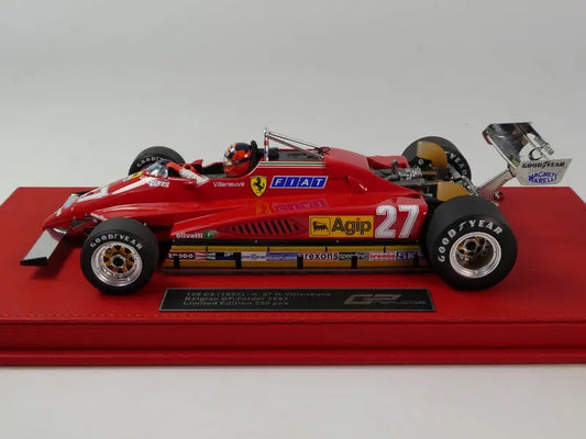 GP Replicas 1/18 Ferrari F1 126C2 #27 Belgium Zolder GP Belgium - Last Qualification - (With Pilot Figure) 1982 Gilles Villeneuve GP Replicas