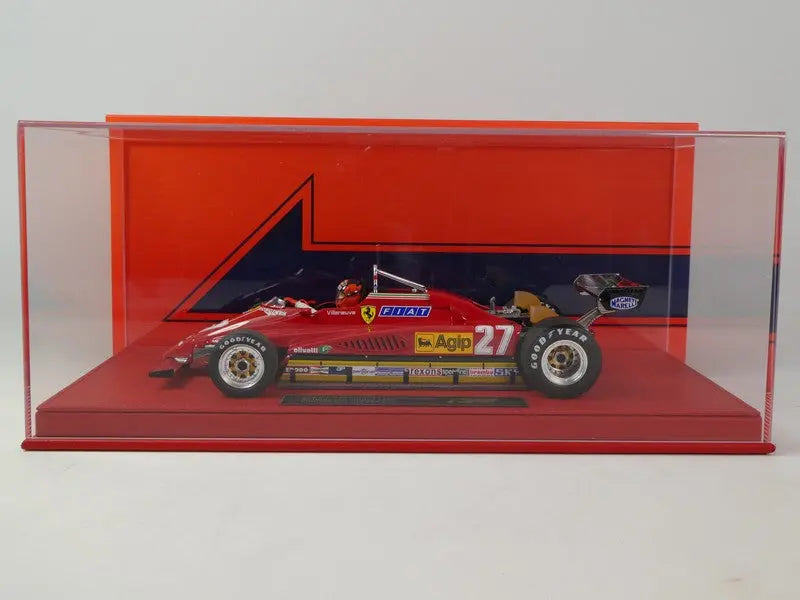 GP Replicas 1/18 Ferrari F1 126C2 #27 Belgium Zolder GP Belgium - Last Qualification - (With Pilot Figure) 1982 Gilles Villeneuve GP Replicas