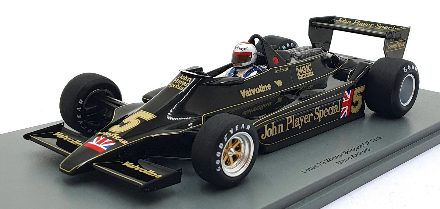 Mario Andretti Sparkmodel 1/18 Lotus 79 #5 Winner Belgium GP 1978
