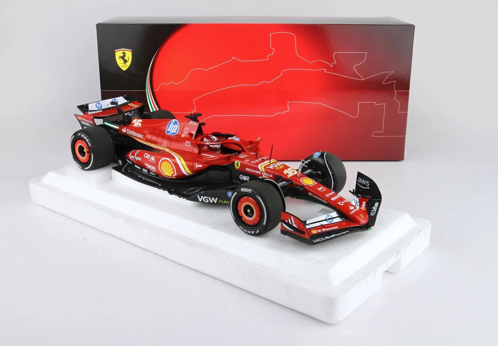 BBR sf-24 モナコGP ルクレール優勝 BBR 1:18 Ferrari SF-24 #16 — Charles Leclerc Winner Monaco GP 2024