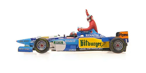 Minichamps 1/43 Benetton Renault B195  M Schumacher Canadian GP 1995 (W/Figurine Alesi) L.E. 999 Pcs Minichamps