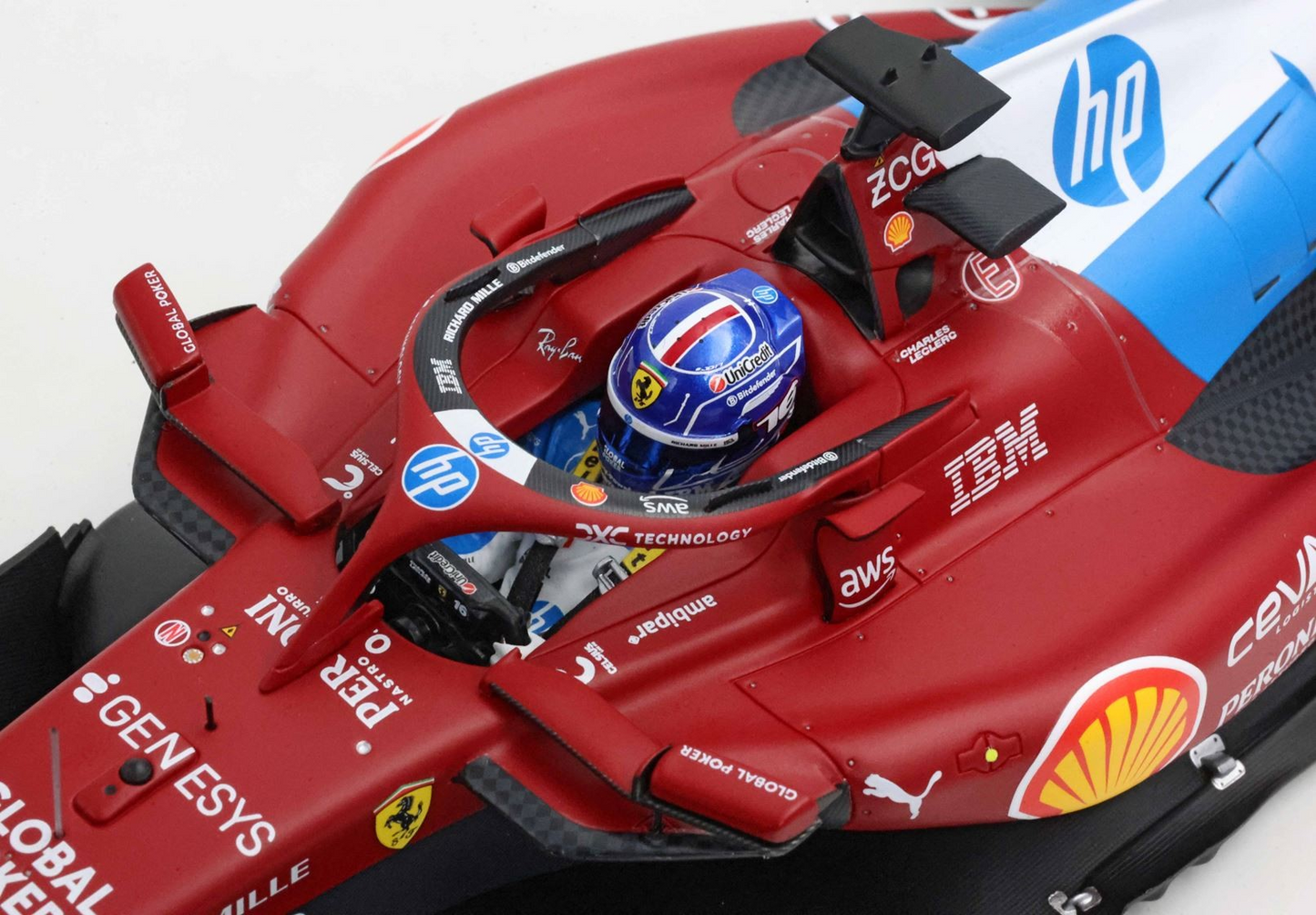 BBR Models 1/18 Ferrari SF25 F1 Miami GP Special Livery Charles Leclerc - Polyfoam Box