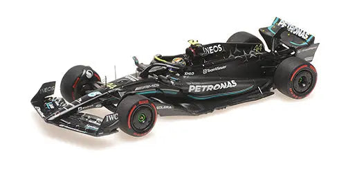 Minichamps 1/43 Mercedes-Amg Petronas  F1 W14 E Performance  Lewis Hamilton  2nd Spain GP 2023 - Racing Model Shop
