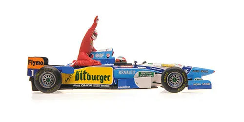 Minichamps 1/43 Benetton Renault B195  M Schumacher Canadian GP 1995 (W/Figurine Alesi) L.E. 999 Pcs Minichamps