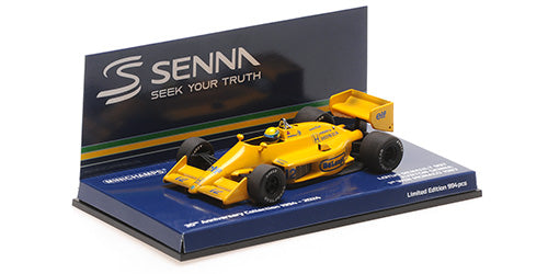 Minichamps 1/43 Lotus Honda 99t A Senna 1st Win Monaco GP 1987 LE 994 pieces