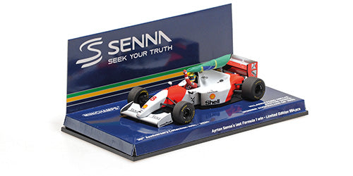 Minichamps 1/43 Mclaren Ford Mp4/8 Ayrton Senna Winner Australian GP 1993 With Flag – Dirty Version - L.E. 994 Pcs.