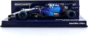 Minichamps 1/43 Williams Mercedes FW43B G Russell 2nd Place Belgian GP 2021