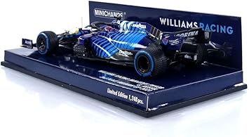 Minichamps 1/43 Williams Mercedes FW43B G Russell 2nd Place Belgian GP 2021