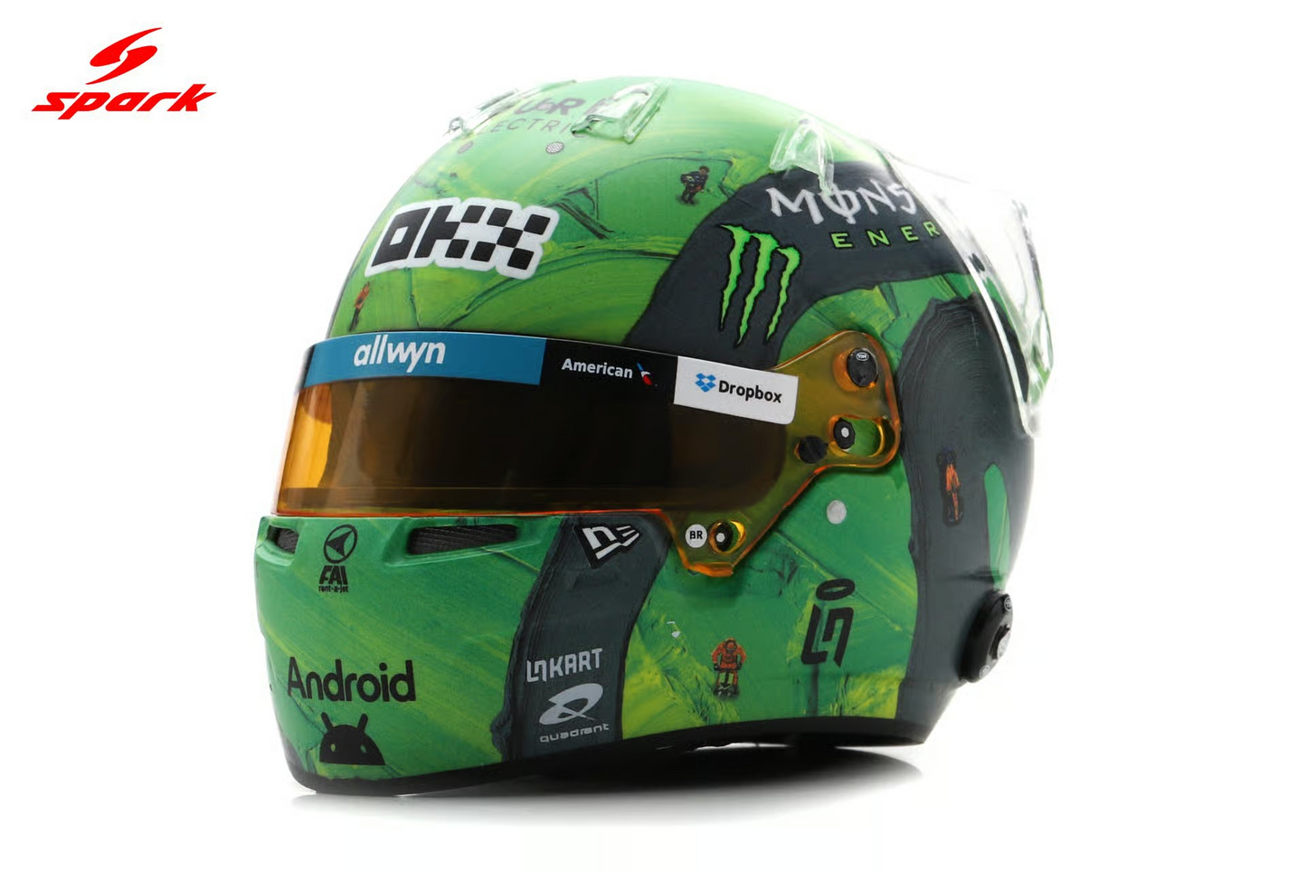 Spark Mini Helmet 1:5 Scale Lando Norris 2025 Las Vegas GP
