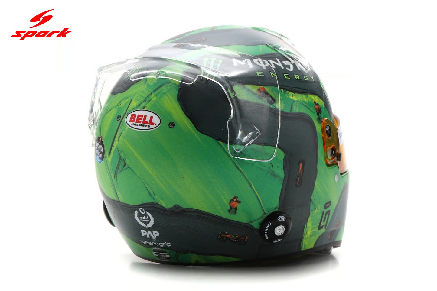 Spark Mini Helmet 1:5 Scale Lando Norris 2025 Las Vegas GP