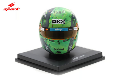 Spark Mini Helmet 1:5 Scale Lando Norris 2025 Las Vegas GP