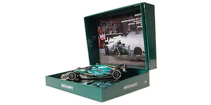 Minichamps 1/43 Aston Martin F1 TEAM AMR22  Vettel Last Race ABU DHABI GP 2022  L.E. 105 pcs. Minichamps