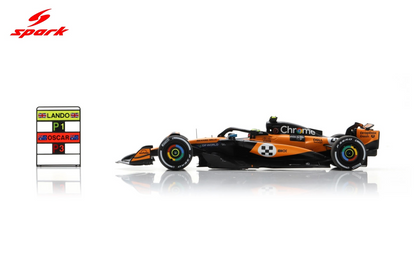 Sparkmodel 1/43 McLaren MCL39 No.4 McLaren Formula 1 Team Winner Monaco GP 2025 Lando Norris