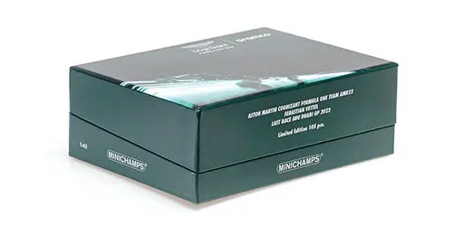 Minichamps 1/43 Aston Martin F1 TEAM AMR22  Vettel Last Race ABU DHABI GP 2022  L.E. 105 pcs. Minichamps