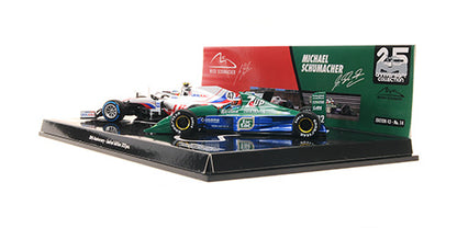 Minichamps 1/43 2 Car Set M Schumacher Belgian GP 1991 & 2021 image 2