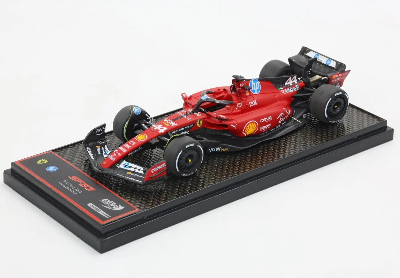 BBR Models 1/43 Ferrari SF23 F1 Fiorano test 2025  L Hamilton  Car #44 L.E 199 pieces BBR Models