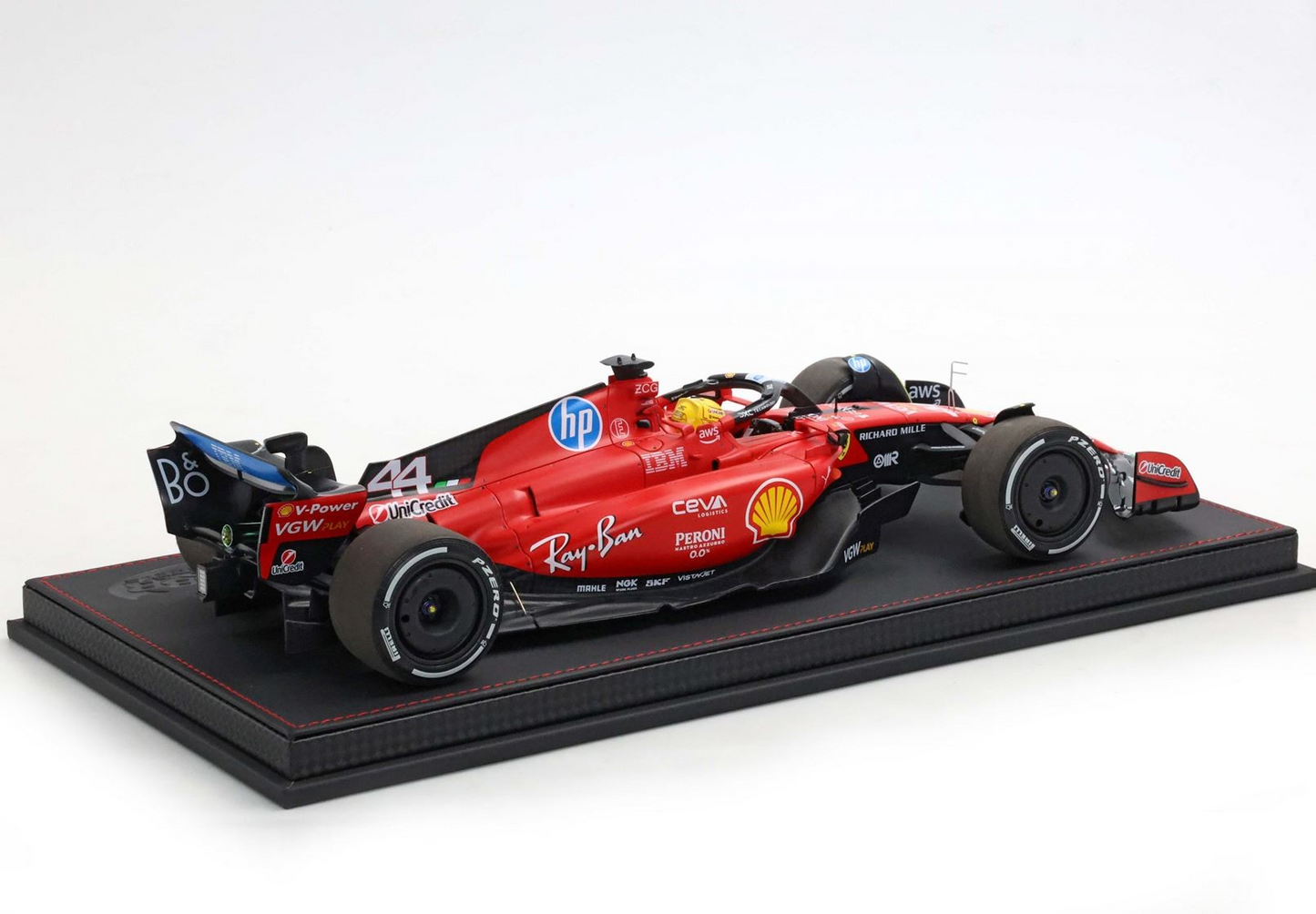 BBR Models 1/18 Ferrari SF-23 Fiorano Test 2025 Lewis Hamilton Luxury Pack