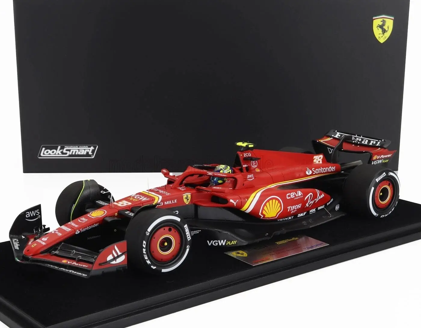 Looksmart 1/18 Ferrari SF-24 Oliver Bearman #38 7th Saudi Arabian GP 2024 LookSmart Models