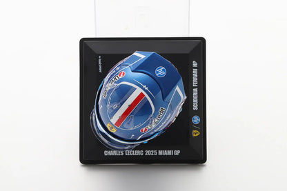 2025 Charles  Leclerc Scuderia Ferrari – Miami GP – F1 Replica Helmet – 1:5 Scale by Looksmart  #LSHEL014 LookSmart Models